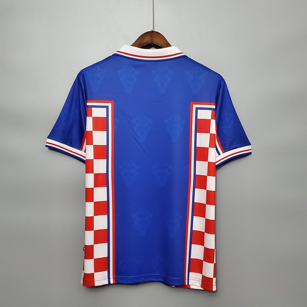 Croatia Home Retro Soccer Jersey World Cup 1998