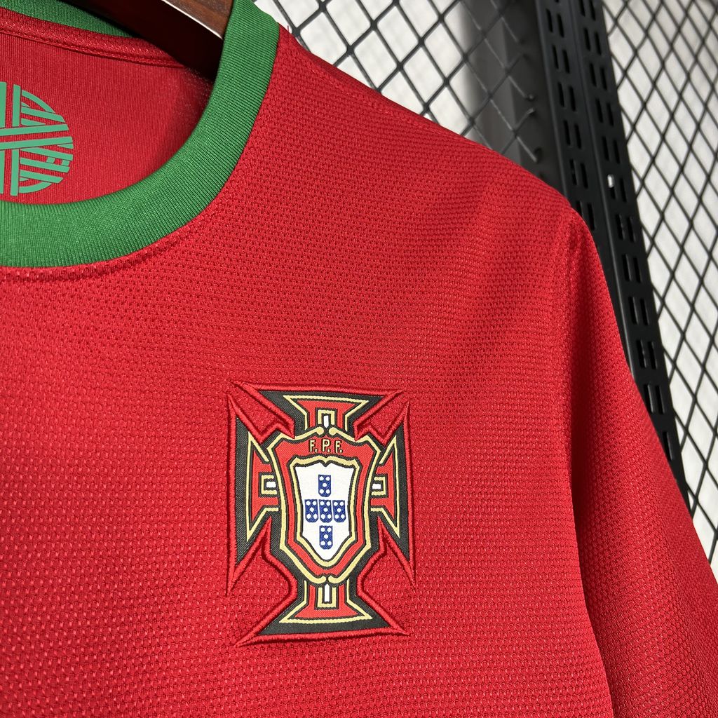Portugal Retro Home Soccer Jersey UEFA Euro 2012