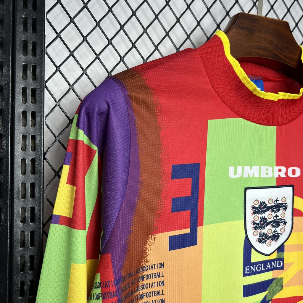 England Retro Long Sleeve Goalkeeper Soccer Jersey 1995-1996