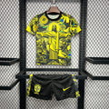 Brazil x Jesus Christ Special Edition Soccer Jersey Kids Soccer Jersey Mini Kit 2024/25 - Yellow