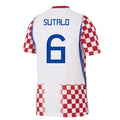 Croatia Josip Sutalo 6 Home Soccer Jersey World Cup 2026