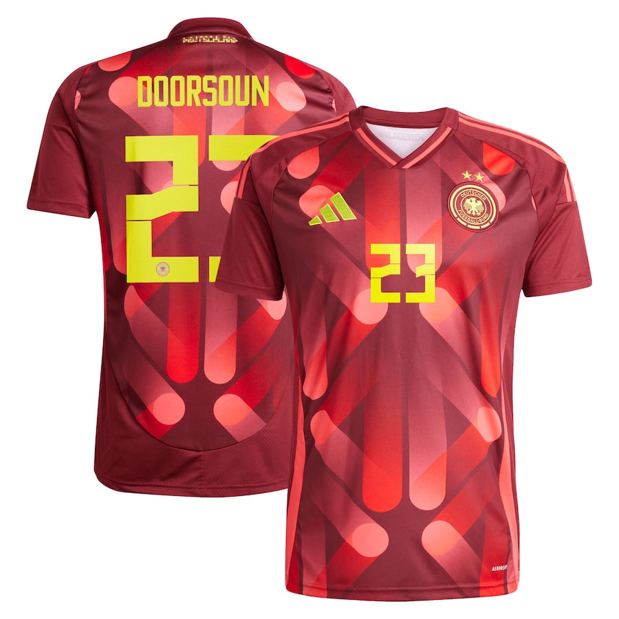 Germany Sara Doorsoun 23 Away Soccer Jersey UEFA Euro 2025