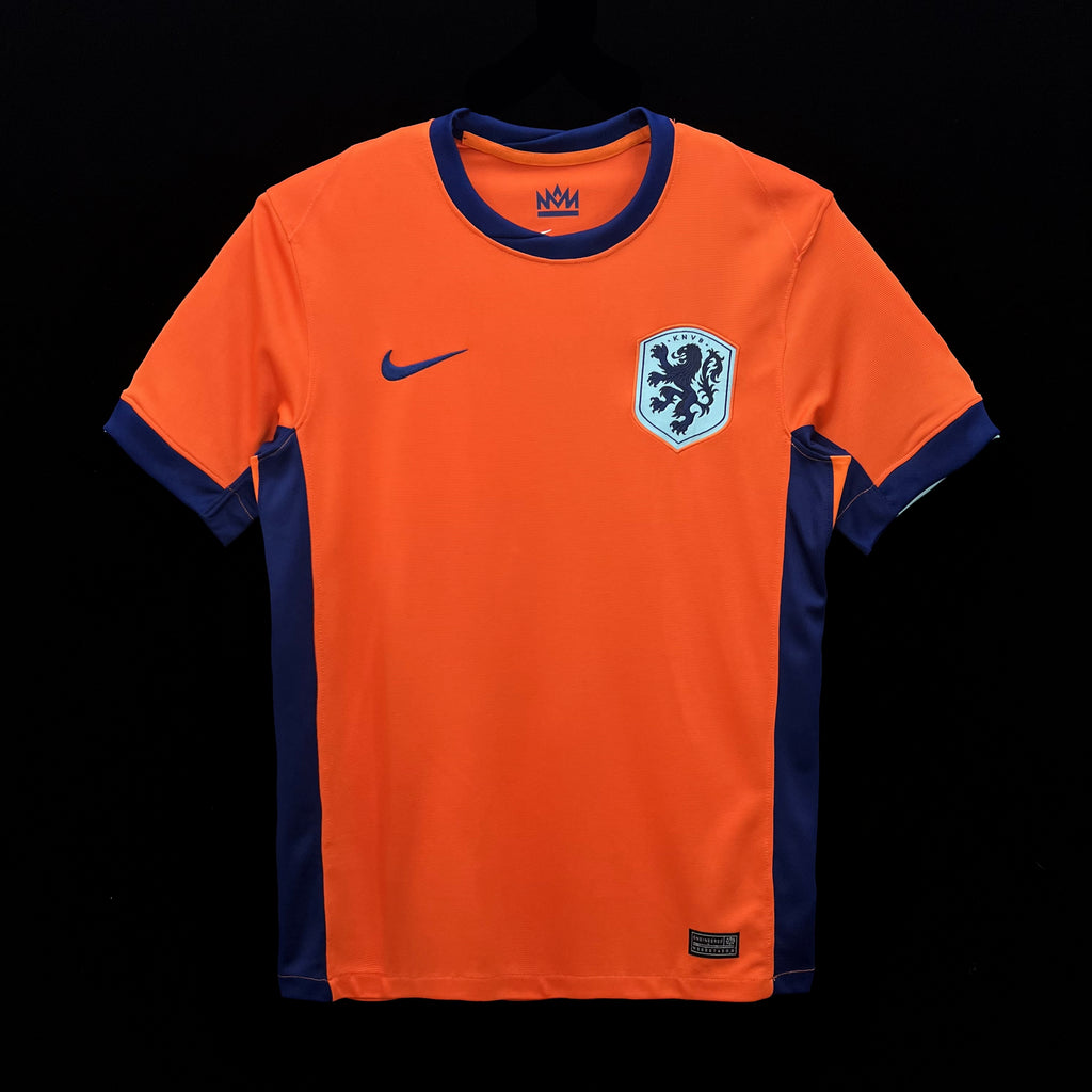 Netherlands Virgil van Dijk 4 Home Soccer Jersey Euro 2024