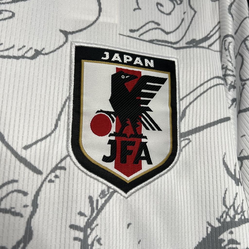Japan X One Piece Special Edition Soccer Jersey 2024/25 - White