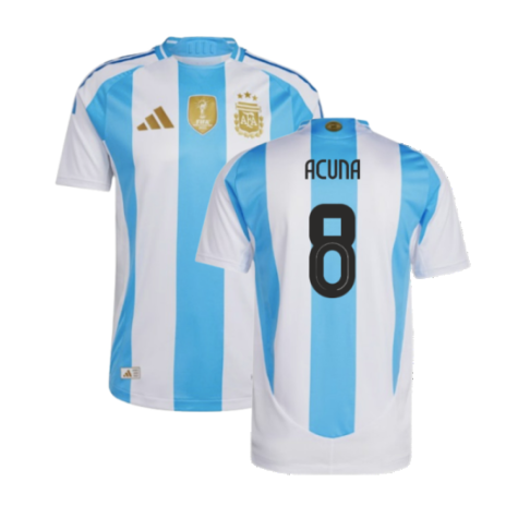 Argentina Marcos Acuna 8 Home Soccer Jersey 2024/25