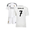 Real Madrid Cristiano Ronaldo 7 Home Kids Soccer Jersey 2024/25
