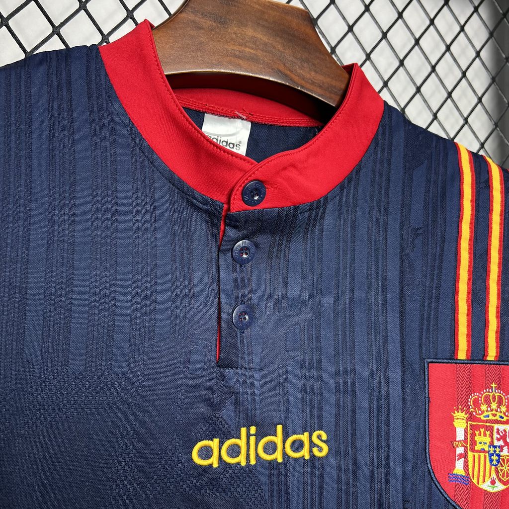 Spain Retro Away Soccer Jersey Euro Cup 1996