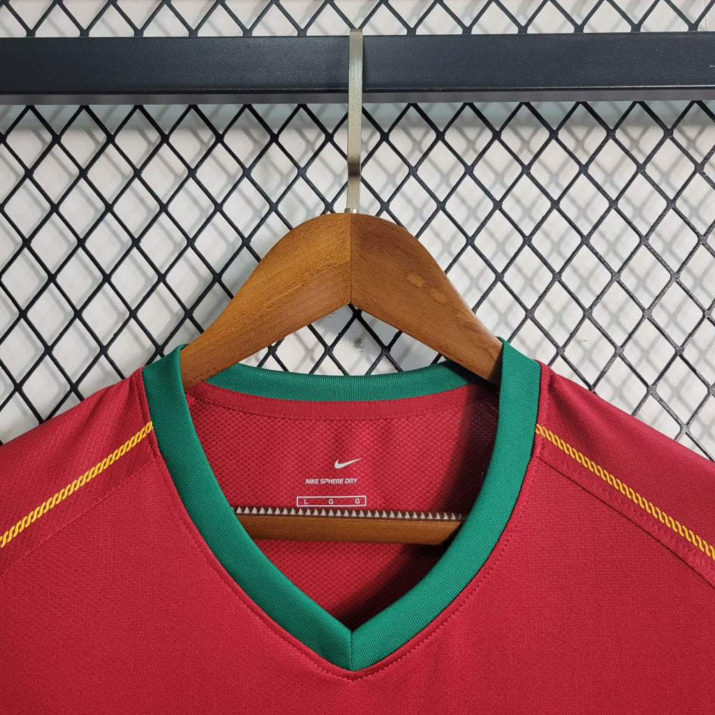 Portugal Retro Home Soccer Jersey World Cup 2006