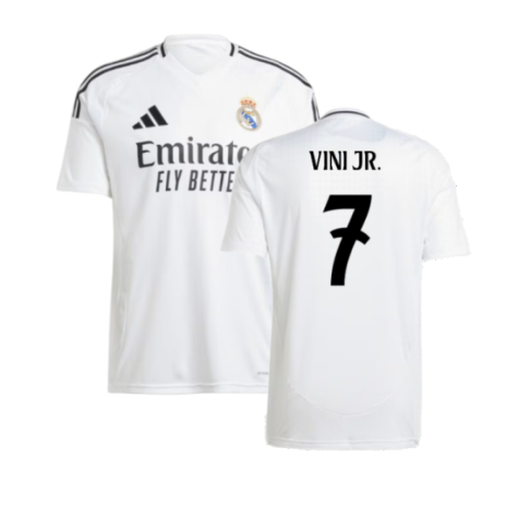 Real Madrid Vini Jr. 7 Home Soccer Jersey 2024/25