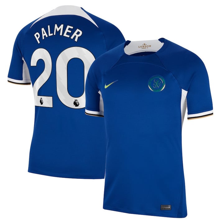 Chelsea Cole Palmer 20 Home Soccer Jersey 2023/24