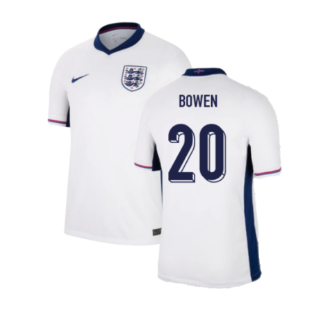 England Jarrod Bowen 20 Home Soccer Jersey Euro 2024