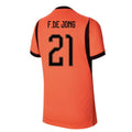 Netherlands Frenkie de Jong 21 Home Soccer Jersey World Cup 2026