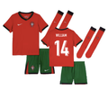 Portugal William Carvalho 14 Kids Home Soccer Jersey Euro 2024