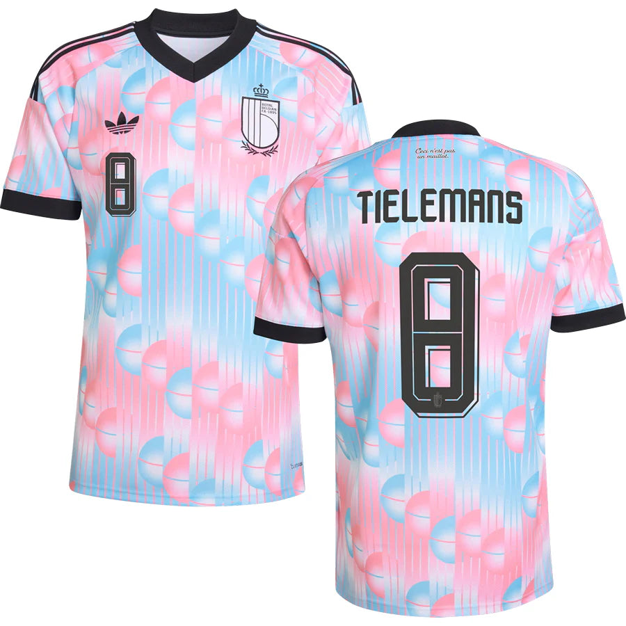 Belgium Youri Tielemans 8 Away Soccer Jersey World Cup 2026