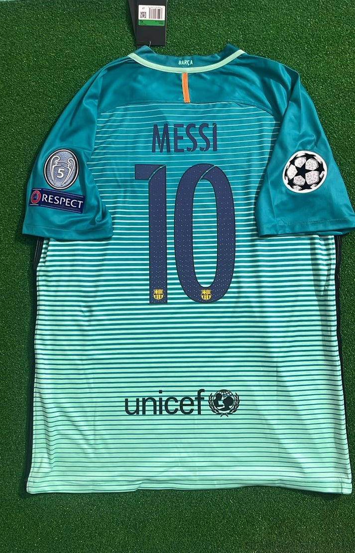 FC Barcelona Lionel Messi 10 Away Retro Soccer Jersey 2016-2017