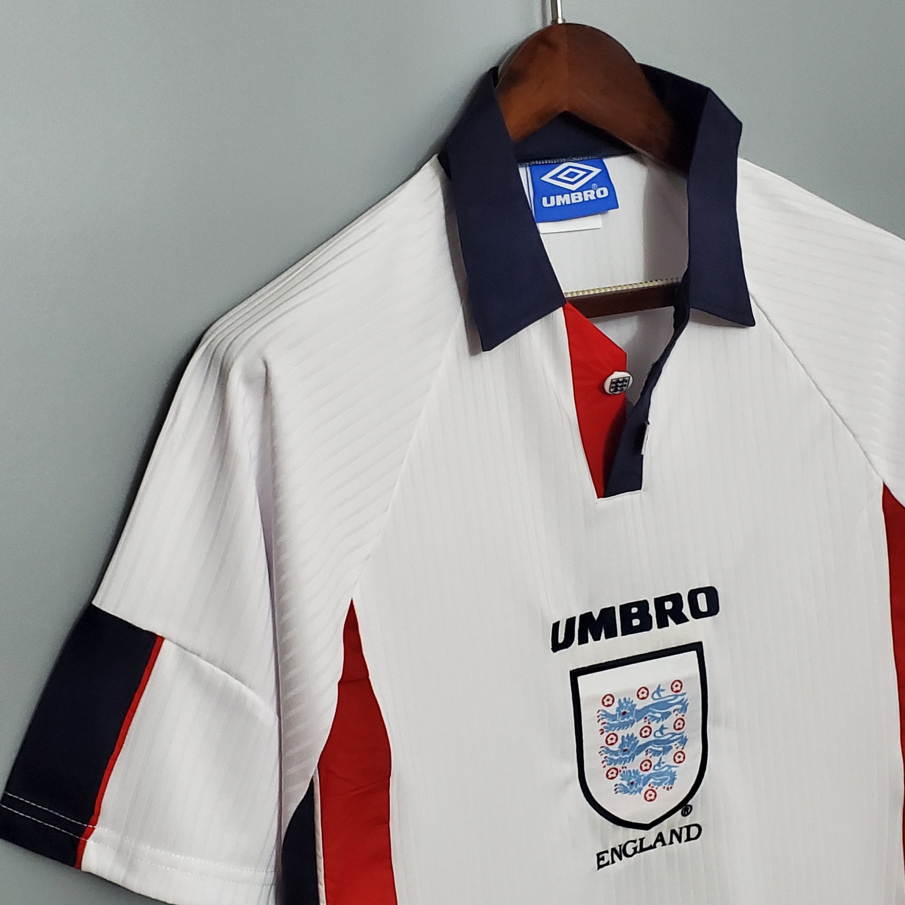 England David Beckham 7 Retro Home Soccer Jersey World Cup 1998