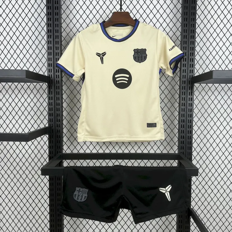 FC Barcelona Lamine Yamal 10 Kids Away Soccer Jersey 2025-2026