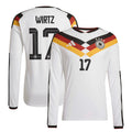 Germany Florian Wirtz 17 Long Sleeve Home Soccer Jersey World Cup 2026