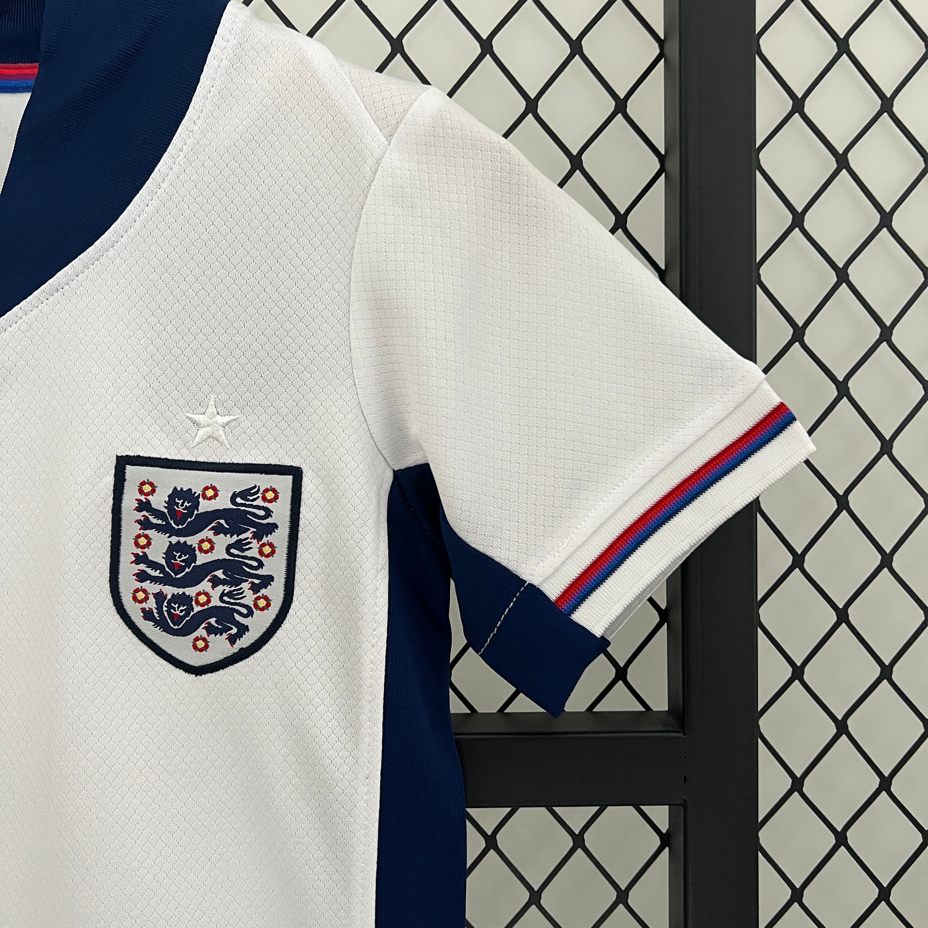 England Phil Foden 7 Kids Home Soccer Jersey Euro 2024