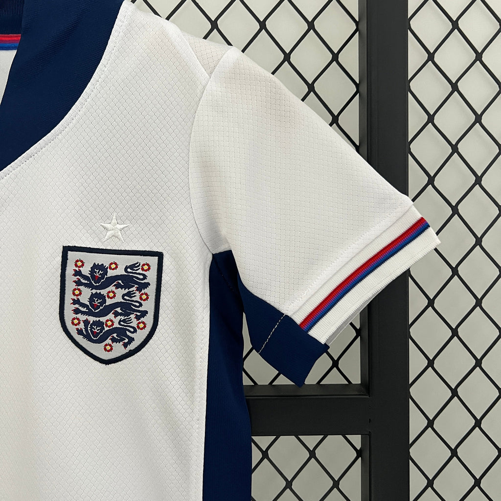 England Bukayo Saka 7 Kids Home Soccer Jersey Euro 2024