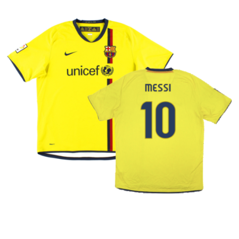 FC Barcelona Lionel Messi 10 Retro Away Soccer Jersey 2008-2009