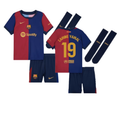 FC Barcelona Lamine Yamal 19 Kids Home Soccer Jersey 2024/25