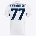Napoli Khvicha Kvaratskhelia 77 Away Soccer Jersey 2024/25