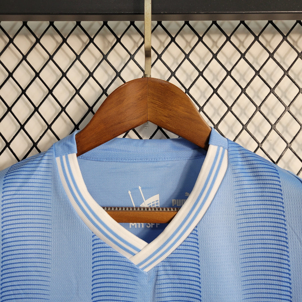 Man City Kevin De Bruyne 17 Kids Home Soccer Jersey 2023/24