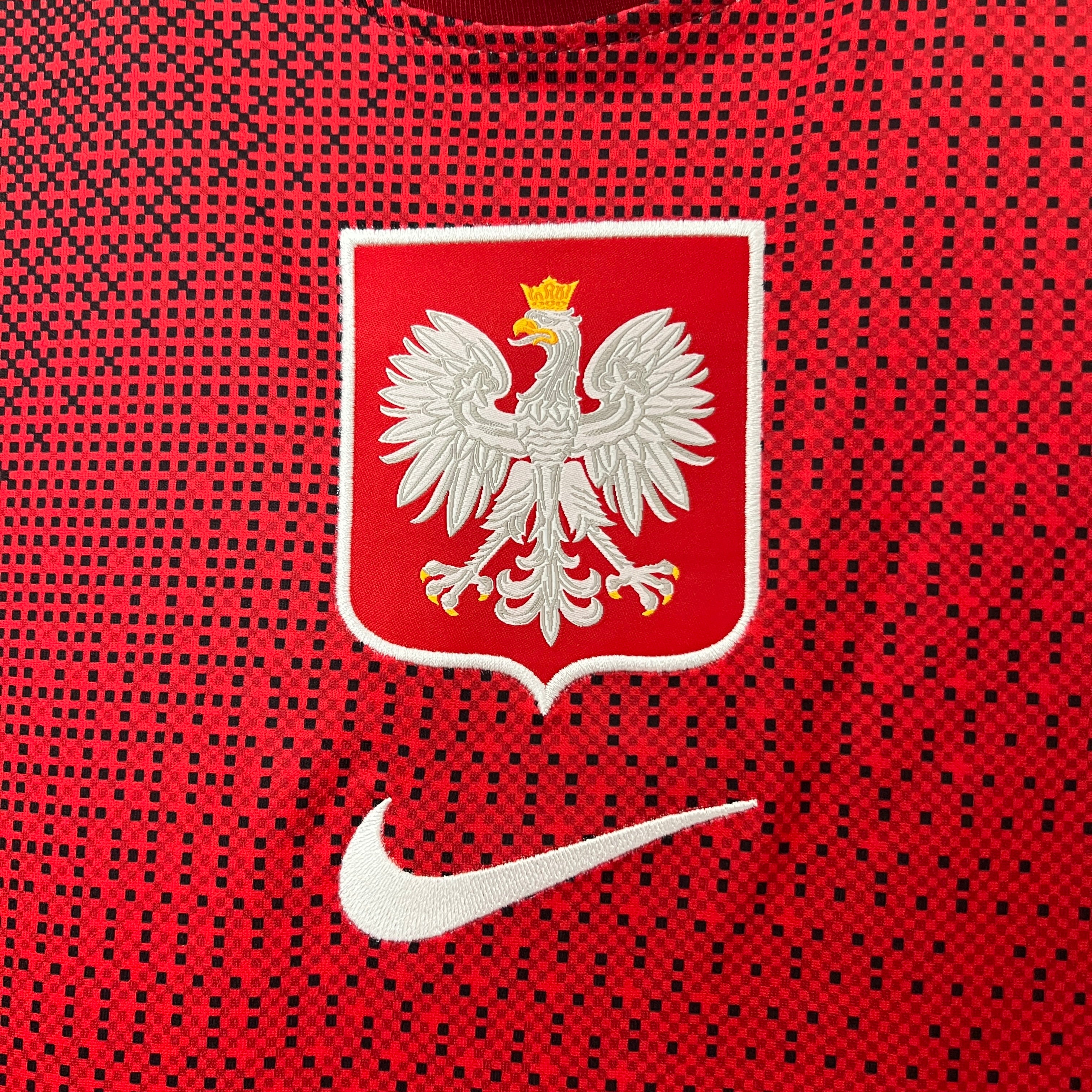 Poland Robert Lewandowski 9 Away Soccer Jersey Euro 2024