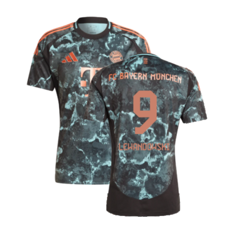 Bayern Munich Robert Lewandowski 9 Away Soccer Jersey 2024/25