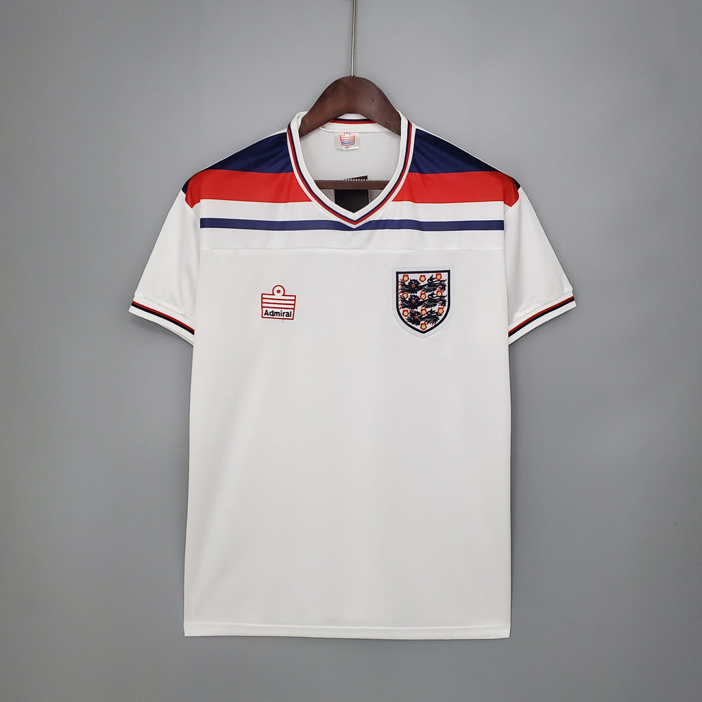England Retro Home Soccer Jersey World Cup 1982