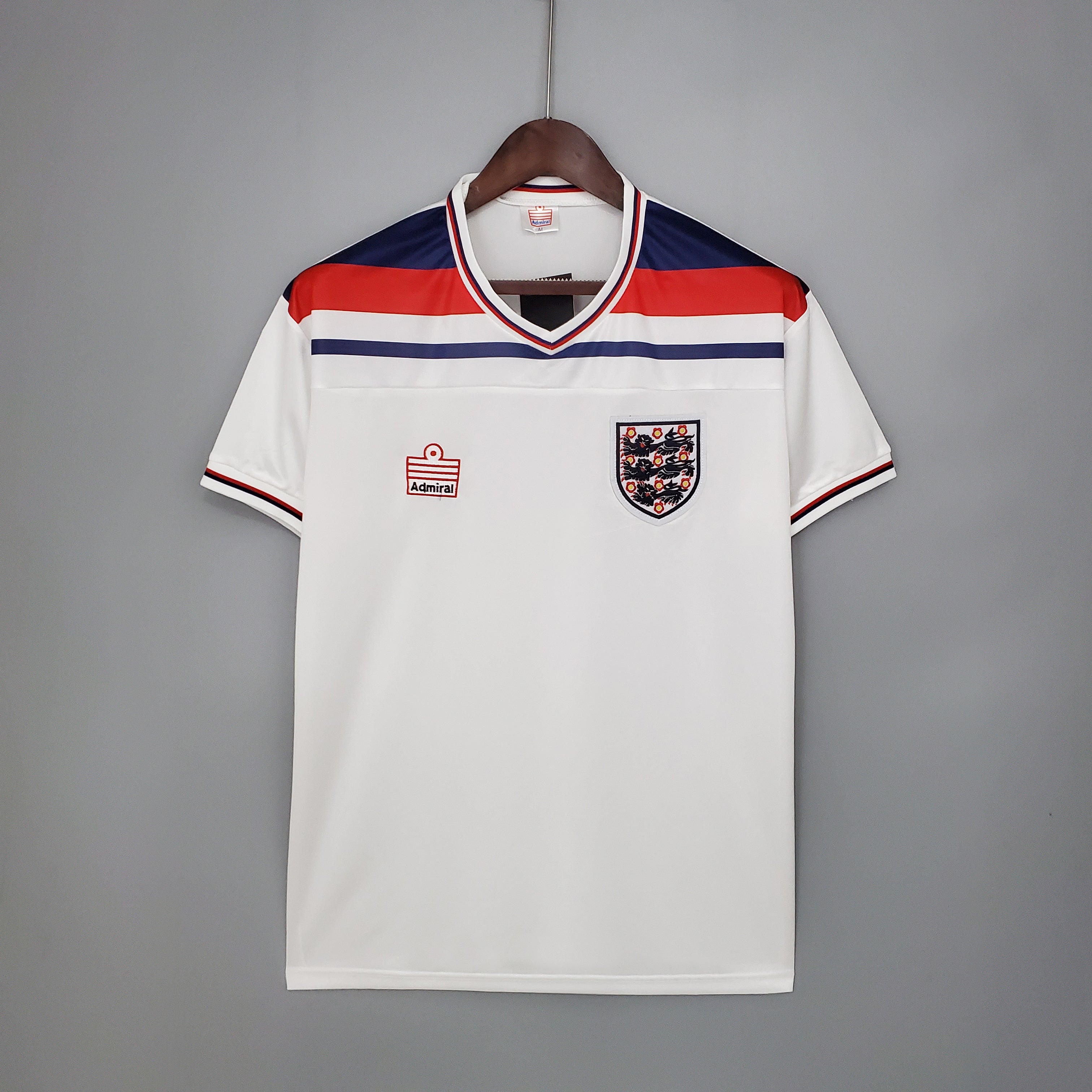 England Retro Home Soccer Jersey World Cup 1982