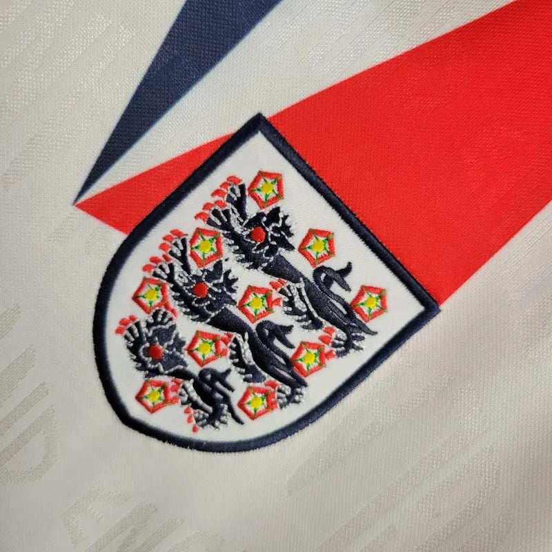 England Retro Home Soccer Jersey Euro Cup 1992