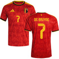 Belgium Kevin De Bruyne 7 Home Soccer Jersey World Cup 2026
