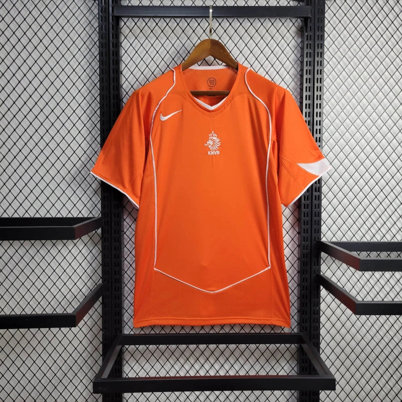 Netherlands Home Retro Soccer Jersey EURO 2004