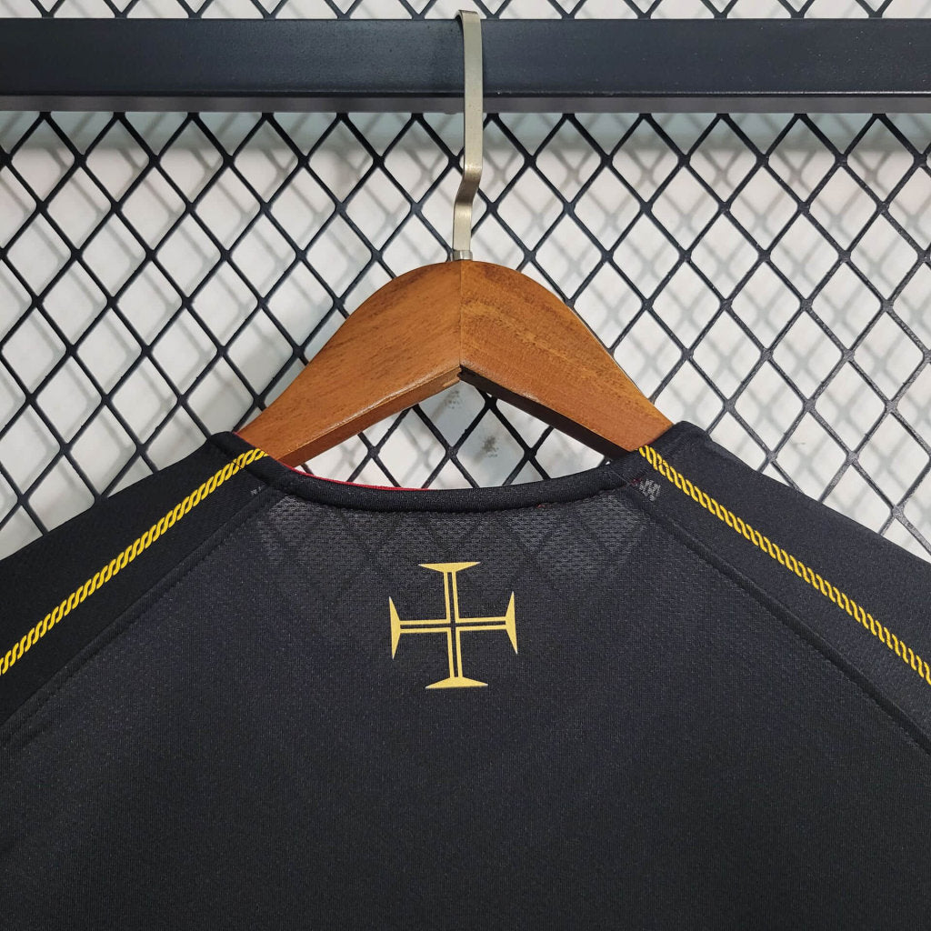 Portugal Retro Away Soccer Jersey World Cup 2006 - Black