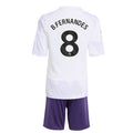 Manchester United Bruno Fernandes 8 Kids Away Soccer Jersey 2025-2026