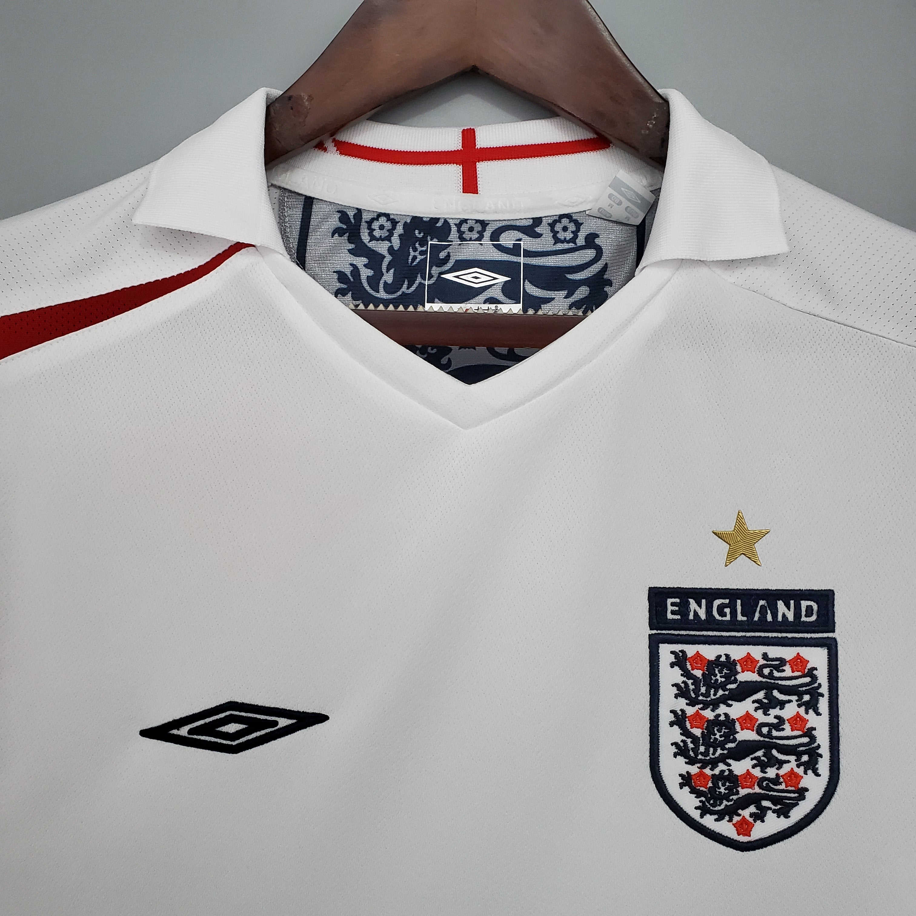 England Retro Home Soccer Jersey World Cup 2006