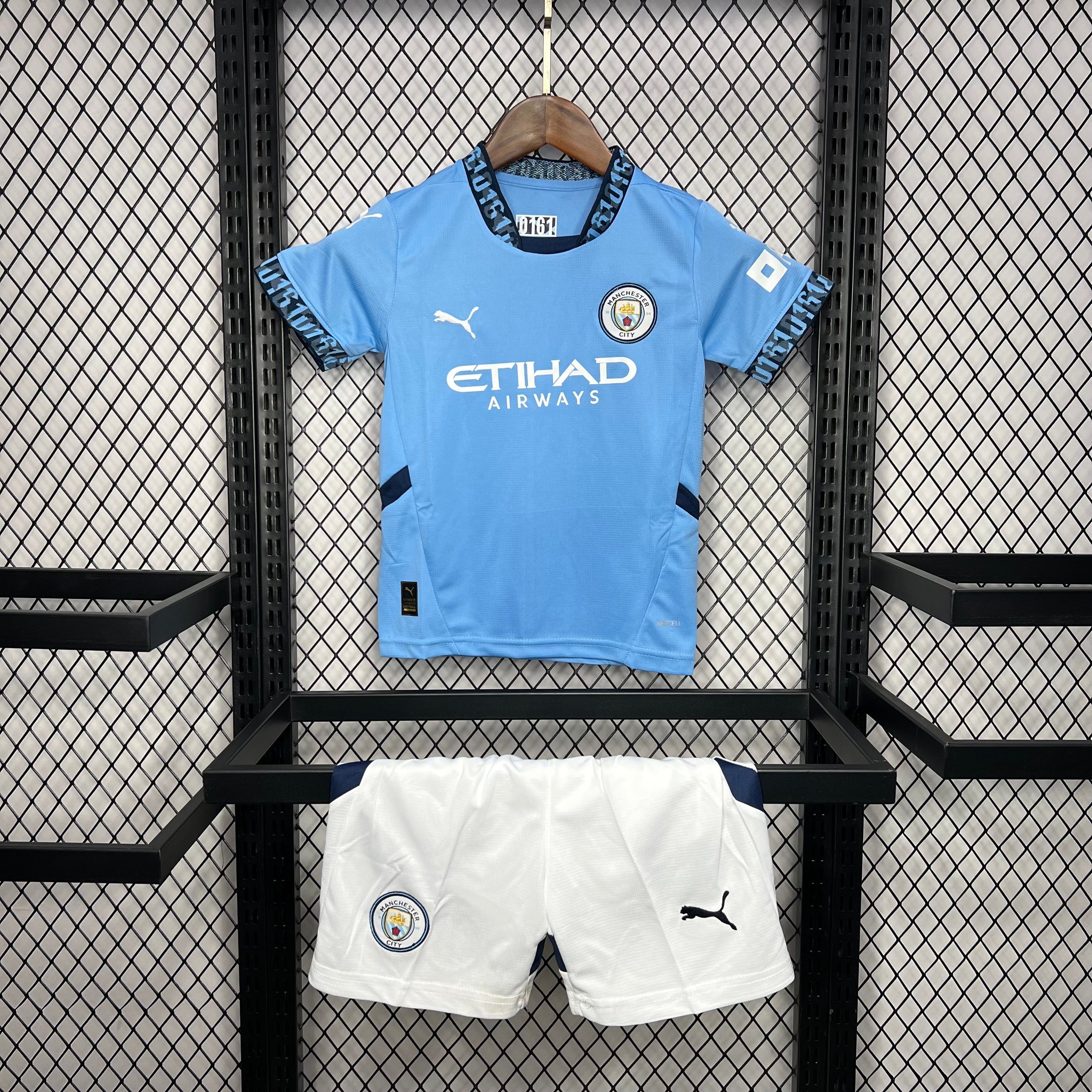 Man City Julián Álvarez 19 Kids Home Soccer Jersey 2024/25