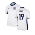 England Mason Mount 19 Home Soccer Jersey Euro 2024