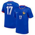 France William Saliba 17 Home Soccer Jersey Euro 2024