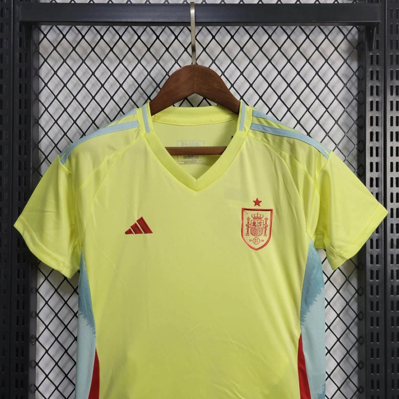 Spain David Villa 7 Kids Away Soccer Jersey Euro 2024