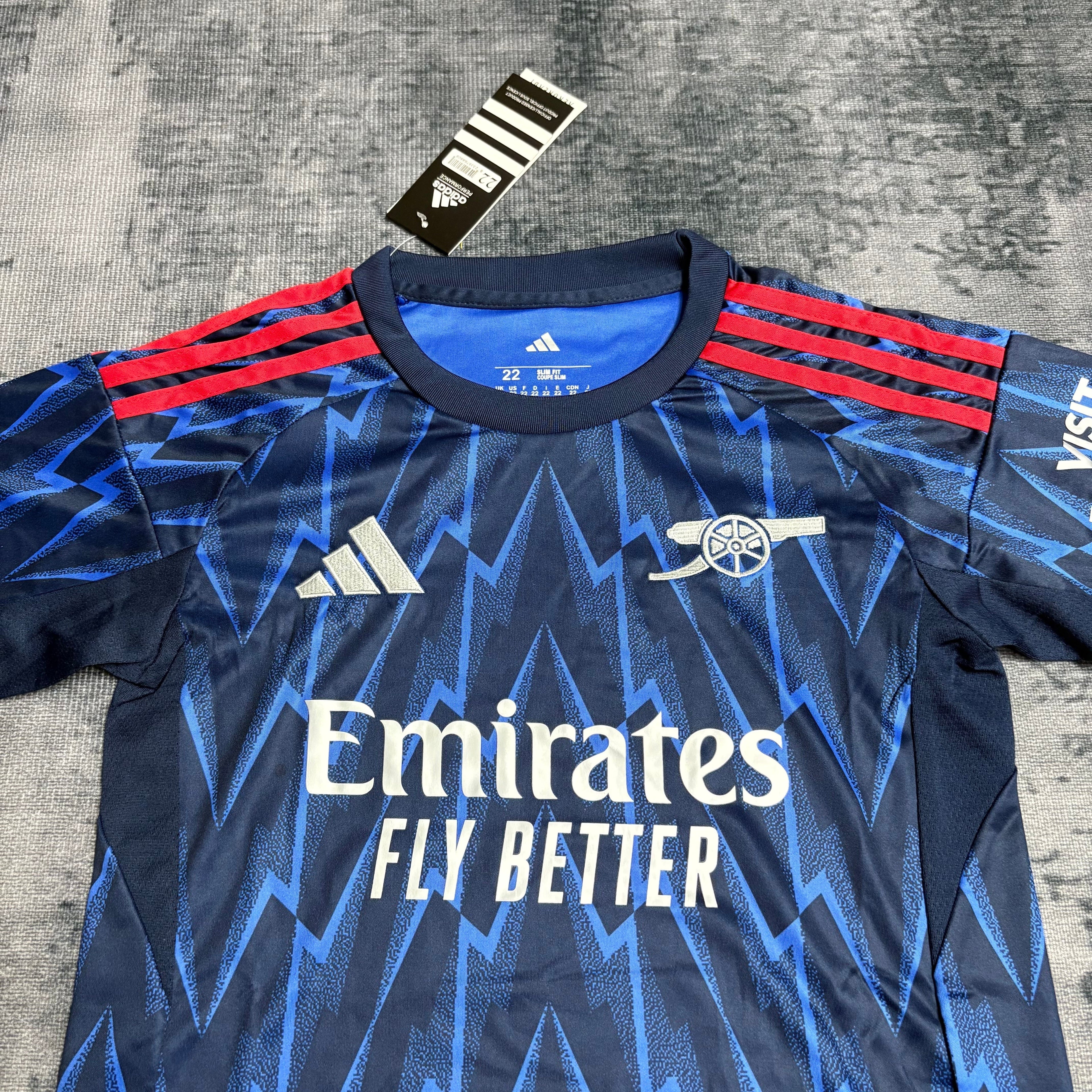 Arsenal Declan Rice 41 Kids Away Soccer Jersey 2025-2026