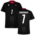 Georgia Khvicha Kvaratskhelia 7 Away Soccer Jersey Euro 2024