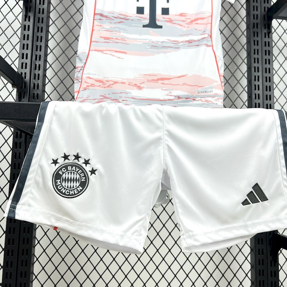 Bayern Munich Harry Kane 9 Kids Away Soccer Jersey 2025-2026