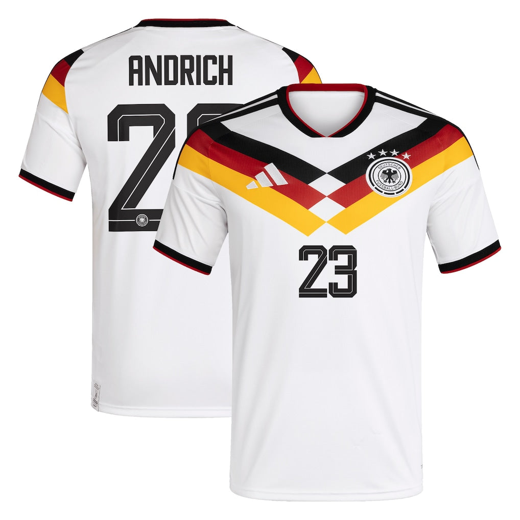 Germany Robert Andrich 23 Home Soccer Jersey World Cup 2026