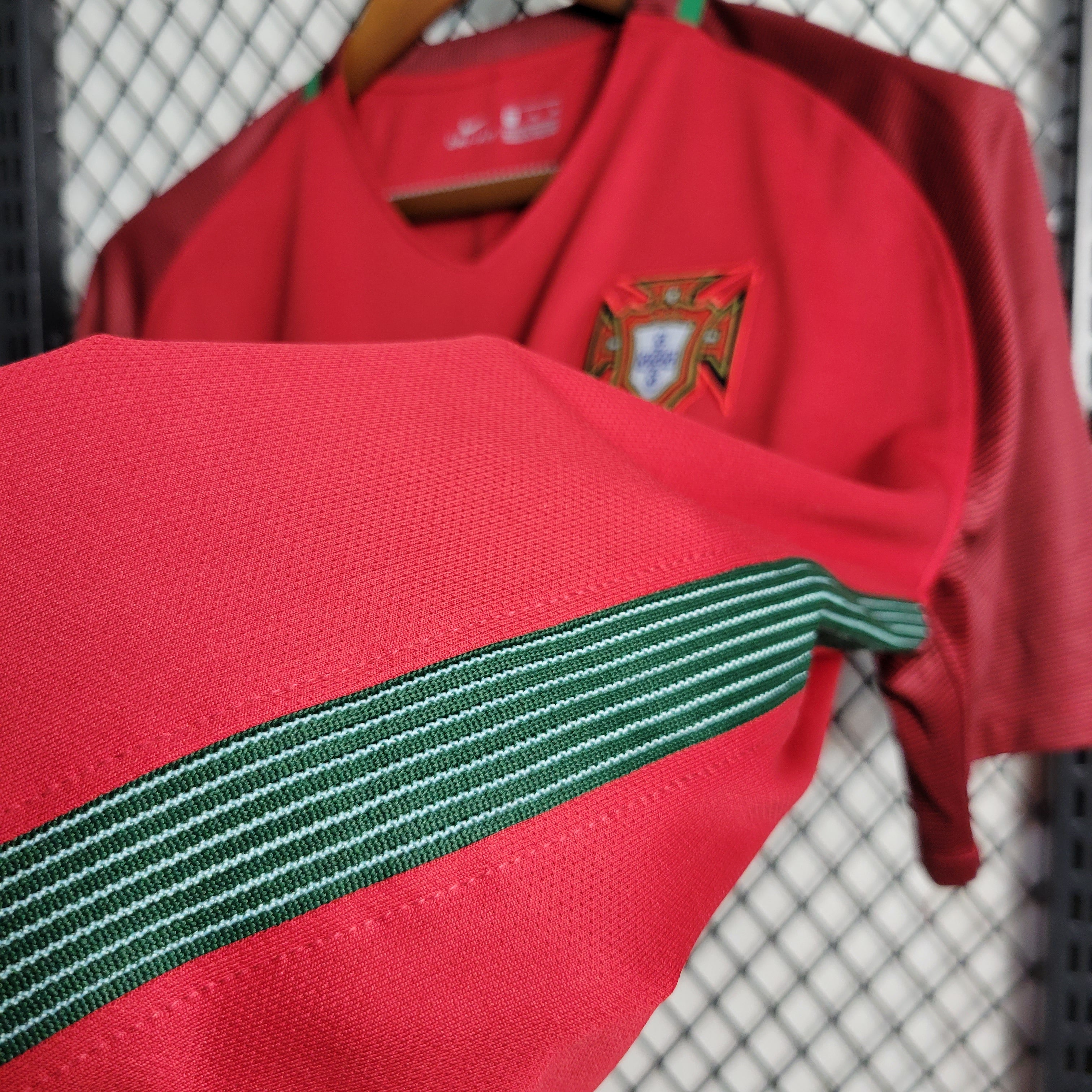 Portugal Retro Home Soccer Jersey UEFA Euro 2016