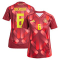Germany Lena Oberdorf 6 Women's Away Soccer Jersey Euro 2025