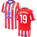 Atletico Madrid Julián Alvarez 19 Home Soccer Jersey 2024/25