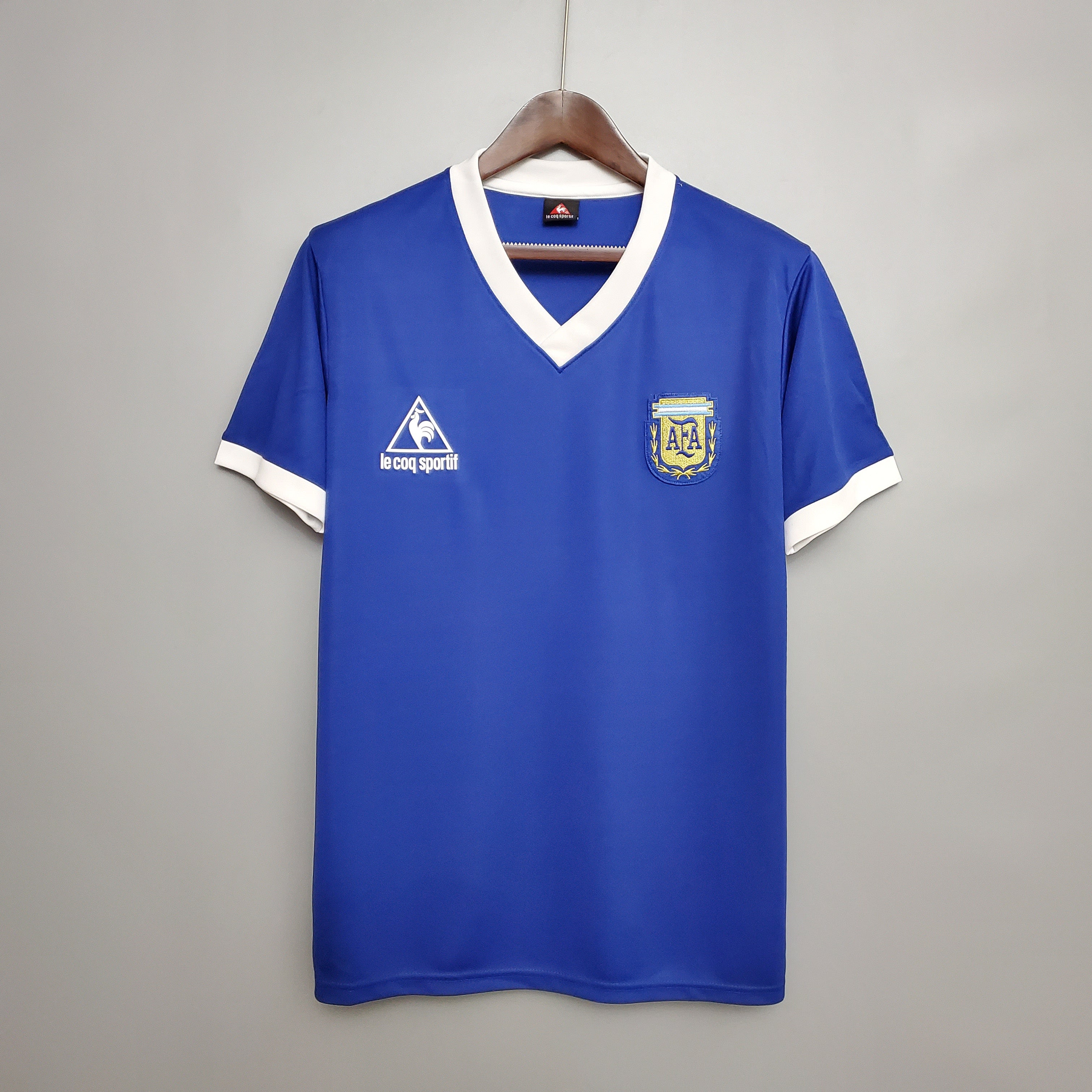 Argentina Away Retro Soccer Jersey World Cup 1986